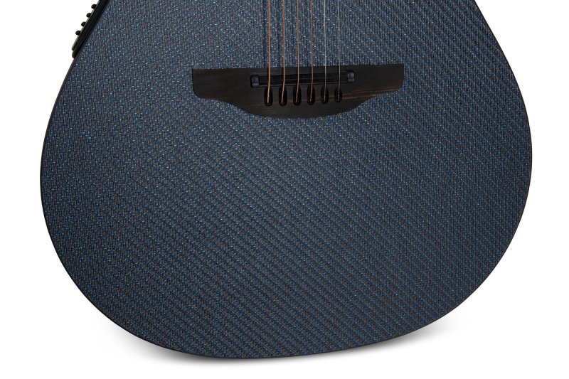 Ovation - Mid-Depth Contour Cutaway Acoustic/Electric Guitar With Case, NWT Blue Reflection