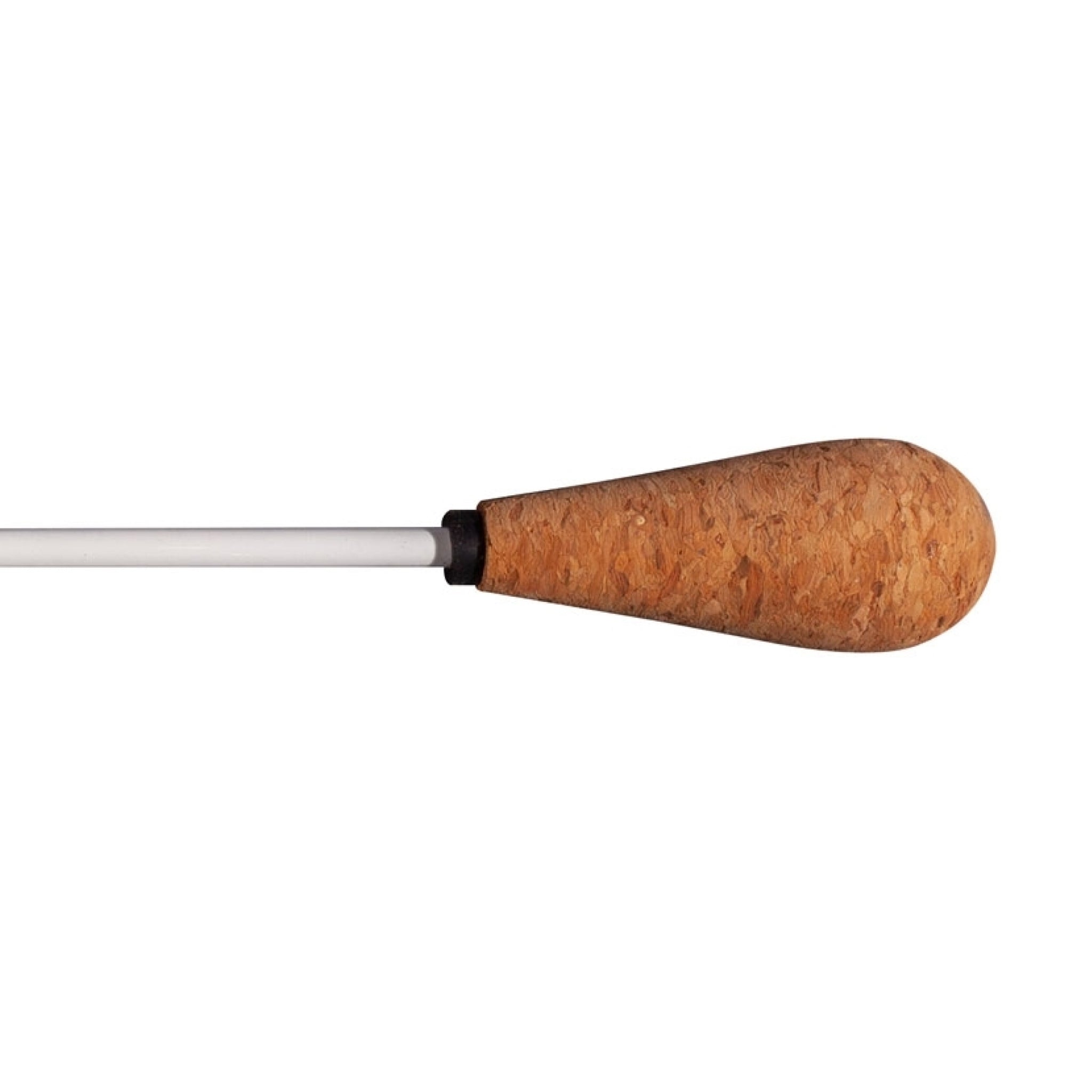 Baton 12in White Lacquer Cork Pear