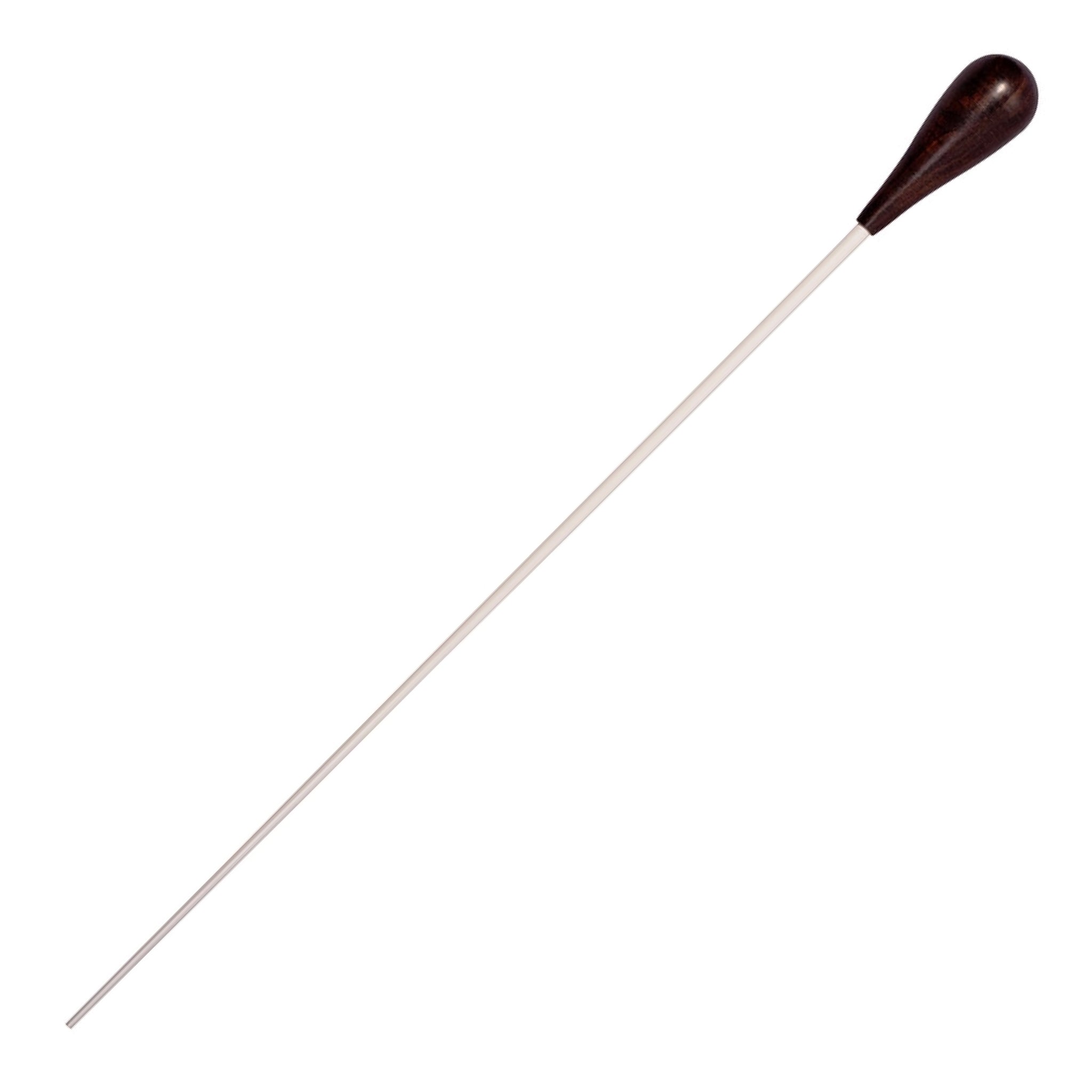 Baton 14in White Lacquer Ebony Pear