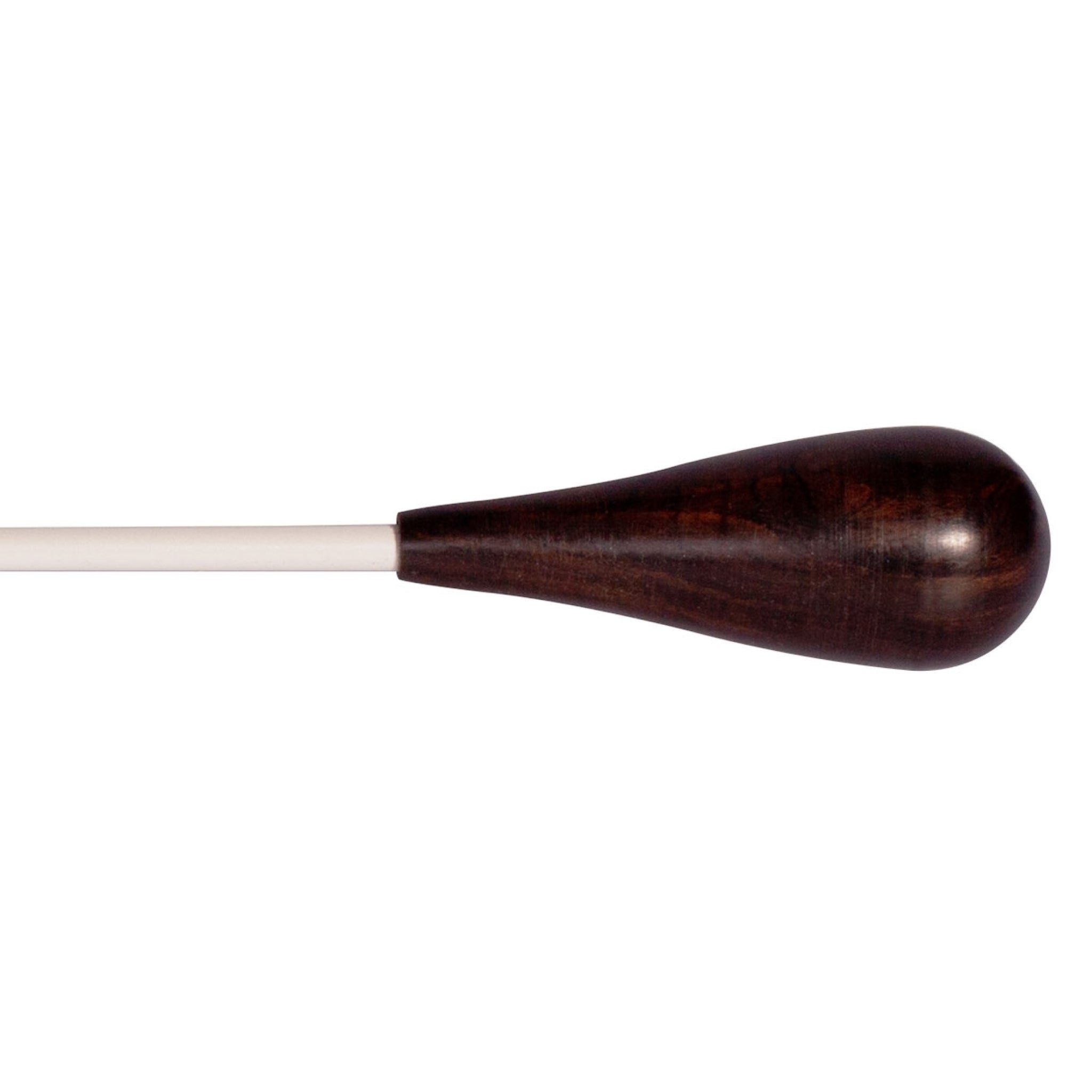 Baton 14in White Lacquer Ebony Pear