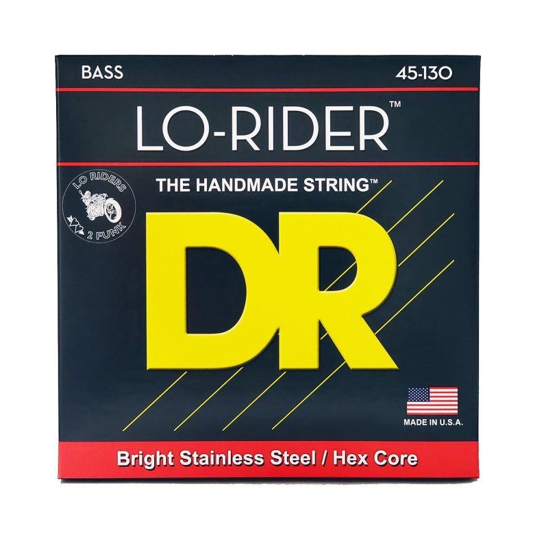 DR Handmade Strings - Lo-rider 5-String Bass Strings, Medium (45-130)