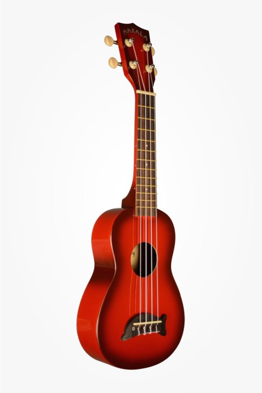 KALA - Red Burst Soprano Dolphin Ukulele