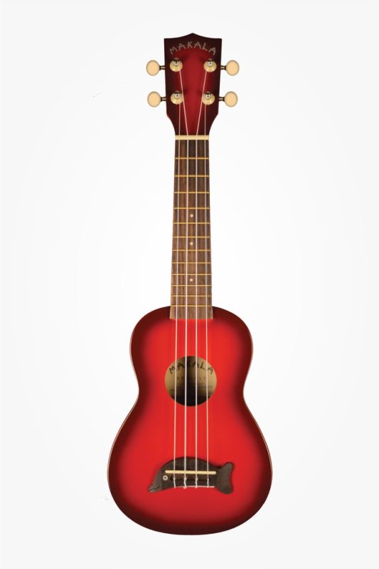 KALA - Red Burst Soprano Dolphin Ukulele