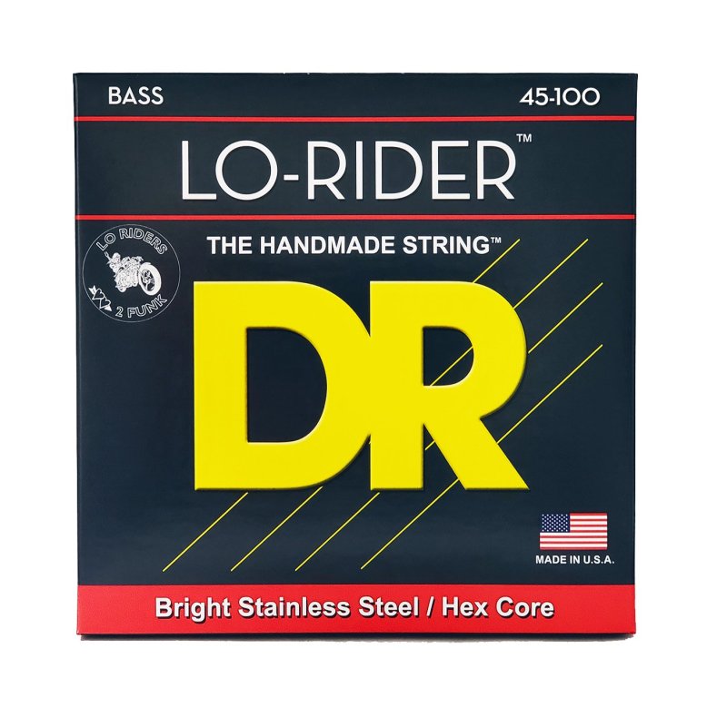 DR Handmade Strings - Lo-rider Bass 4-Strings, Medium - Light (45-100)