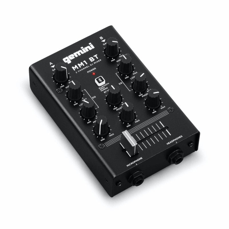 Gemini - 2-channel Professional Analog Dj Mixer With Bluetooth Input