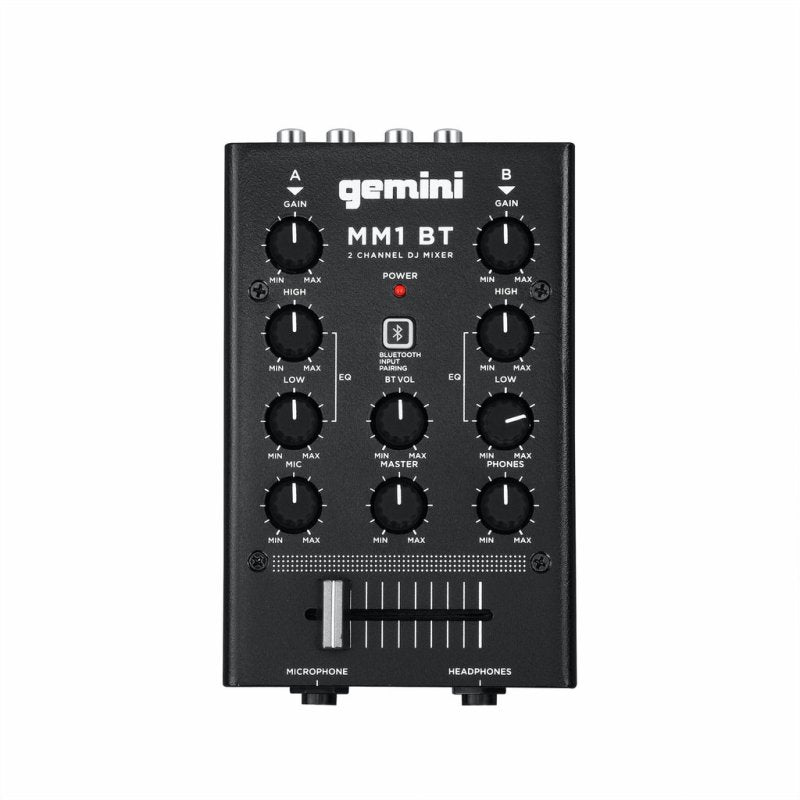 Gemini - 2-channel Professional Analog Dj Mixer With Bluetooth Input