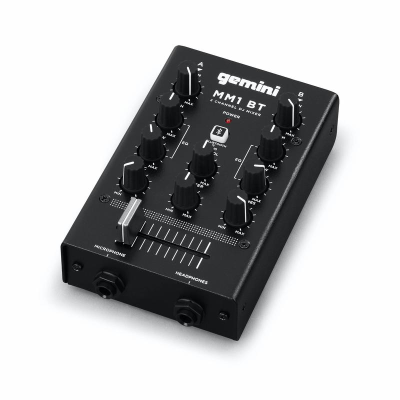 Gemini - 2-channel Professional Analog Dj Mixer With Bluetooth Input