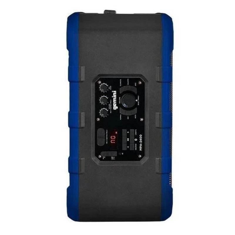 Gemini - 240W Rechargeable Weather-Resistant Bluetooth Trolley Speaker, Blue