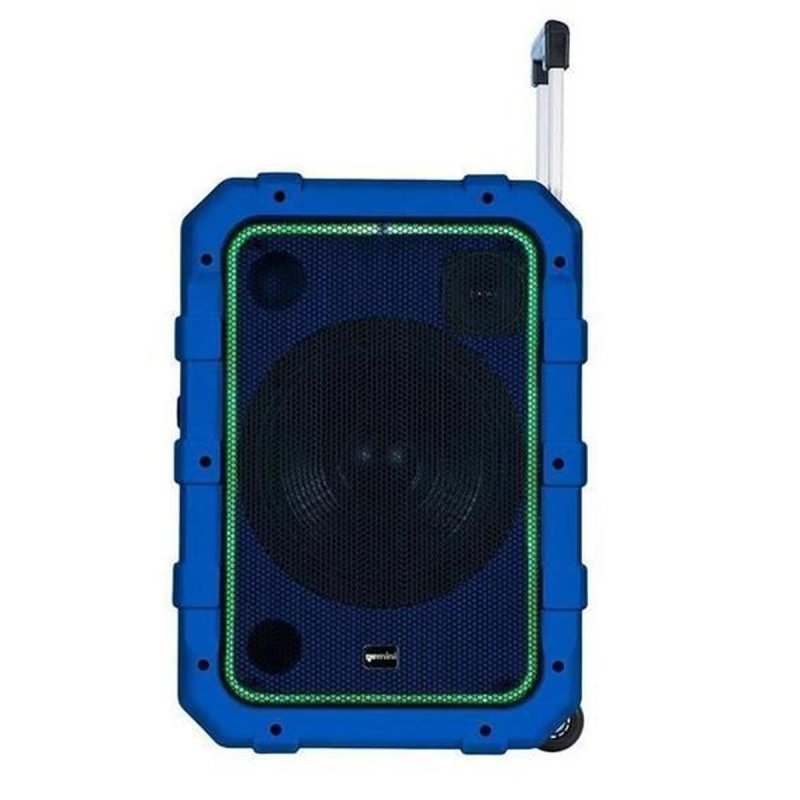 Gemini - 240W Rechargeable Weather-Resistant Bluetooth Trolley Speaker, Blue