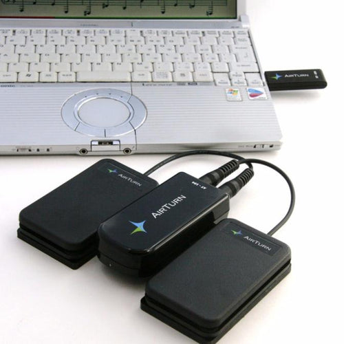 Air Turn - Wireless Dual Pedals For Mac And PC With Musicreader One Year Subscription
