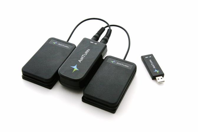 Air Turn - Wireless Dual Pedals For Mac And PC With Musicreader One Year Subscription