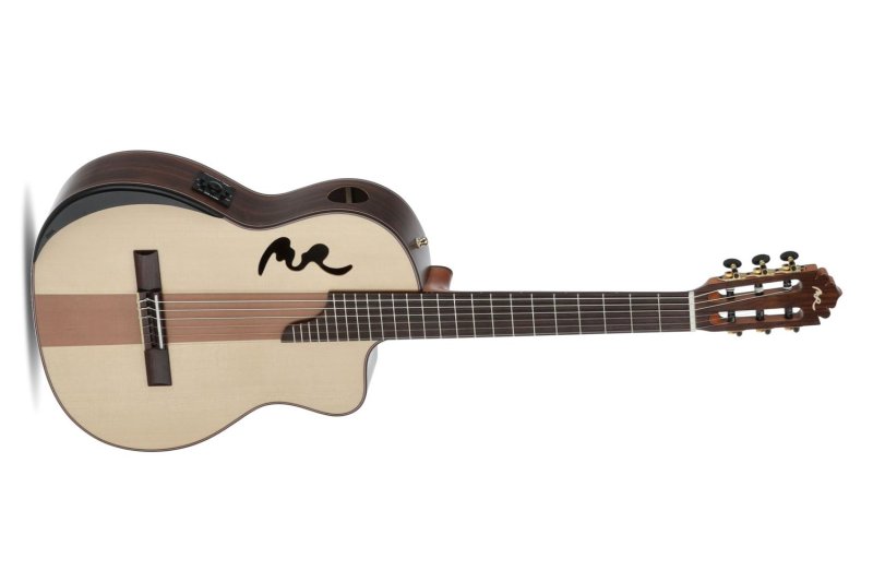 Manuel Rodriguez Guitars - Café Cortado Indian Rosewood 4/4 Cutaway Electric/Acoustic Guitar, Satin
