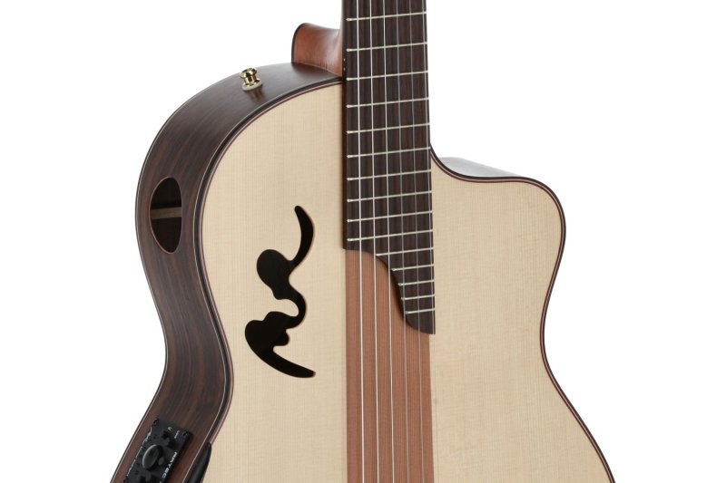 Manuel Rodriguez Guitars - Café Cortado Indian Rosewood 4/4 Cutaway Electric/Acoustic Guitar, Satin
