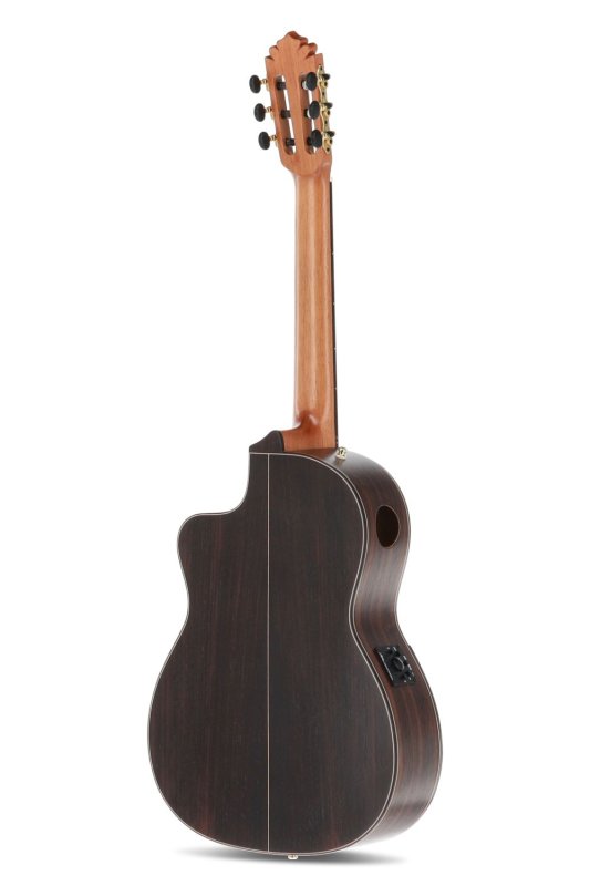 Manuel Rodriguez Guitars - Café Cortado Indian Rosewood 4/4 Cutaway Electric/Acoustic Guitar, Satin