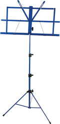 Profile - Folding 3 Section Sheet Music Stand W/ Carrying Bag Blue