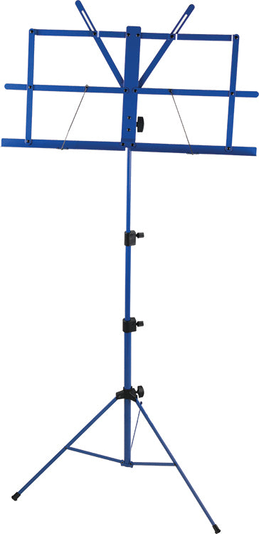 Profile - Folding 3 Section Sheet Music Stand W/ Carrying Bag Blue