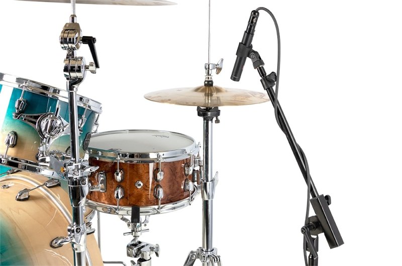 Hercules - Low Profile Tripod Microphone Stand With Telescopic Boom Arm