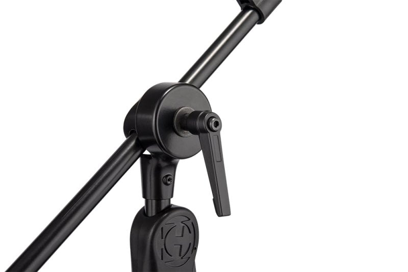 Hercules - EZ Clutch Tripod Microphone Stand With Telescoping Hideaway 2-in-1 Boom