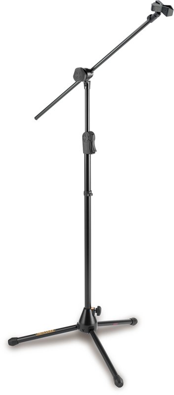 Hercules - EZ Clutch Tripod Microphone Stand w/2 In 1 Hideaway Boom