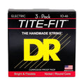 DR Handmade Strings - Tite-fit Electric Guitar Strings, Medium (10-46) (3 Pack)