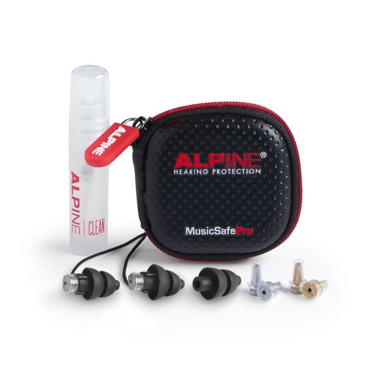Alpine Hearing Protection - MusicSafe Pro Earplugs, Black