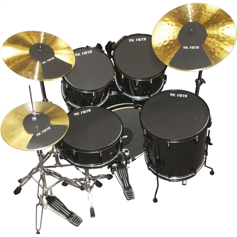 Vic Firth - Drum & Cymbal Mute Prepack – 10”, 12”, 14”, 16", 22", Hihat And Cymbals (2)