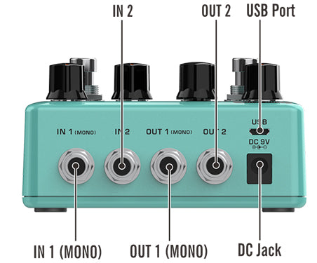 NUX - Duotime Dual Delay Pedal
