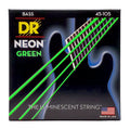 DR Handmade Strings - Neon Green Coated Bass Strings, Medium (45-105)