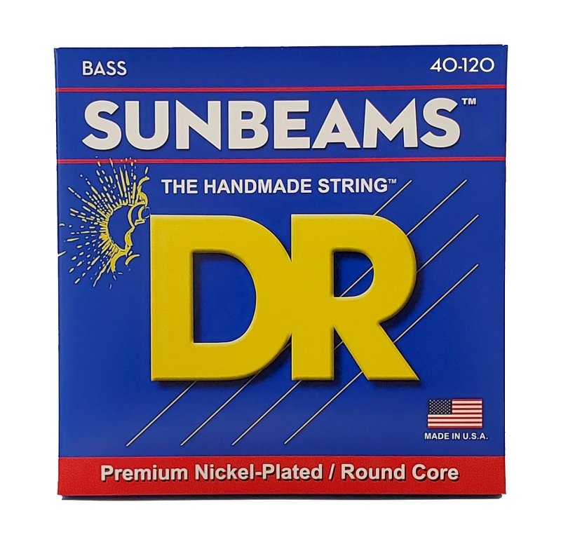 DR Handmade Strings - Sunbeams 5-String Bass Strings, Light (40-120)