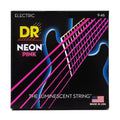 DR Handmade Strings - Neon Pink Coated Electric Guitar Strings, Light Heavy (9-46)