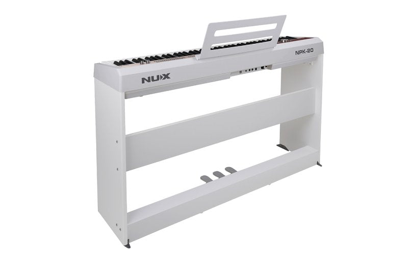 NUX - 88-Key Triple-Sensor Portable Digital Piano, White
