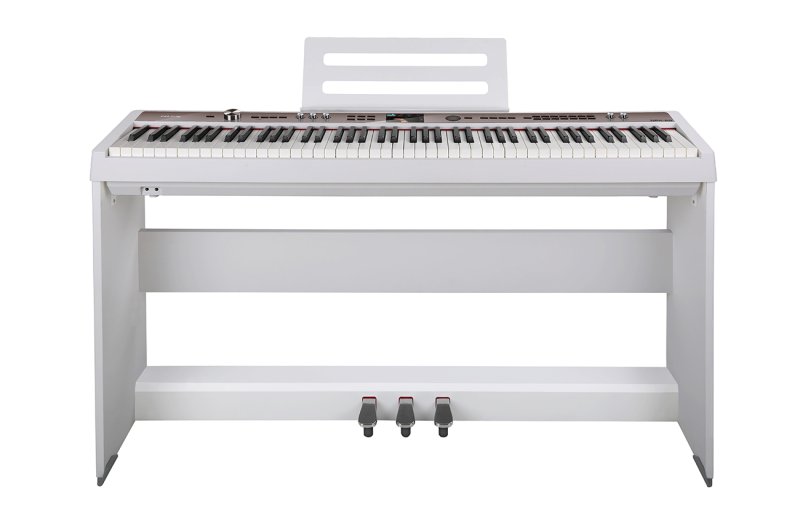 NUX - 88-Key Triple-Sensor Portable Digital Piano, White