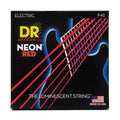 DR Handmade Strings - Neon Red Electric Guitar Strings, Light (9-42)