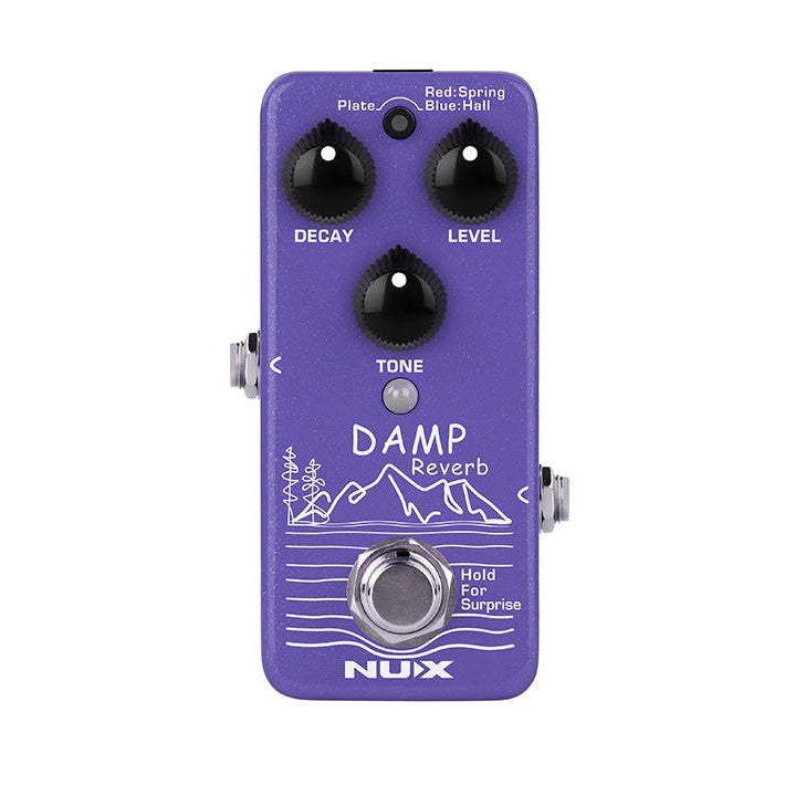 NUX - Damp Mini Pedal With Three Classic Reverb Models Effects Pedal