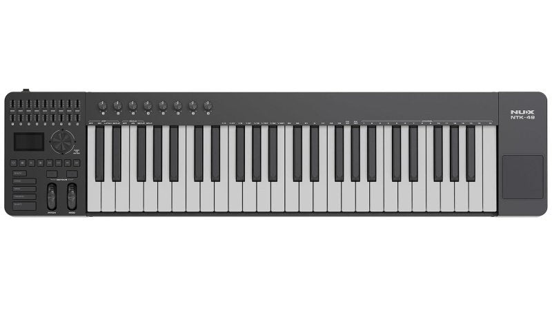 NUX - 49-Key MIDI Keyboard Controller, Black