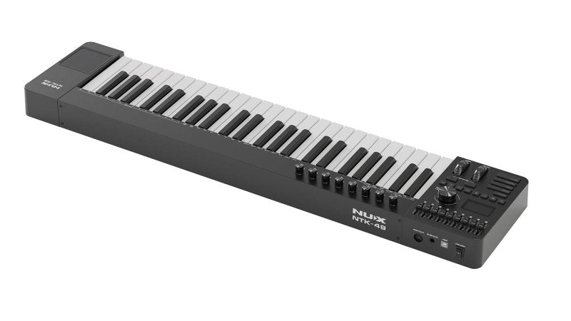 NUX - 49-Key MIDI Keyboard Controller, Black