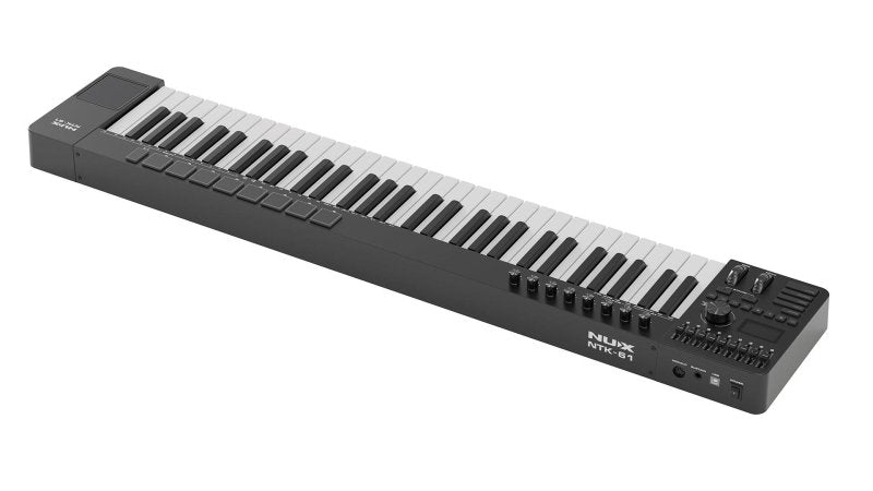 NUX - 61-Key MIDI Keyboard Controller, Black