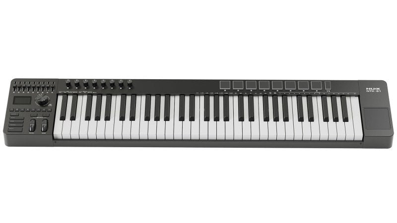 NUX - 61-Key MIDI Keyboard Controller, Black