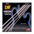 DR Handmade Strings - Neon White K3 Coated 6-String Bass Strings, Medium (30-125)