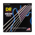 DR Handmade Strings - Neon White Coated Electric Guitar Strings, Medium (10-46)