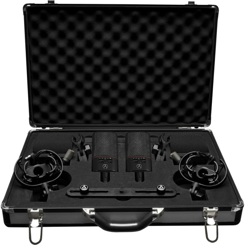Austrian Audio - Dual Set Plus Large-Diaphragm Matched Pair Multipattern Condenser Microphone, Black