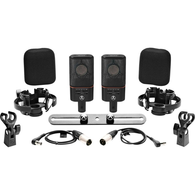 Austrian Audio - Dual Set Plus Large-Diaphragm Matched Pair Multipattern Condenser Microphone, Black