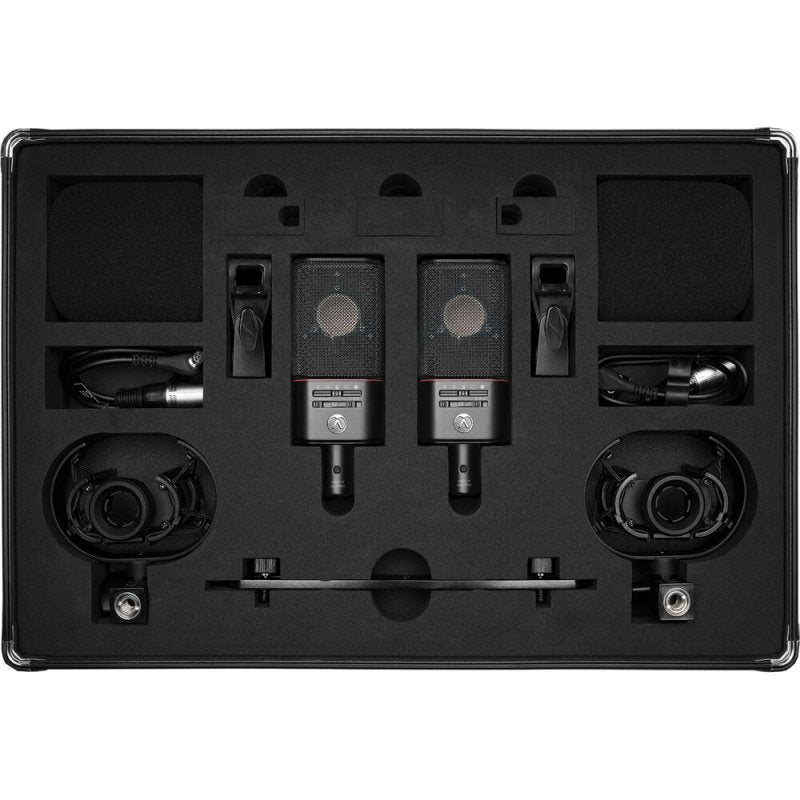Austrian Audio - Dual Set Plus Large-Diaphragm Matched Pair Multipattern Condenser Microphone, Black