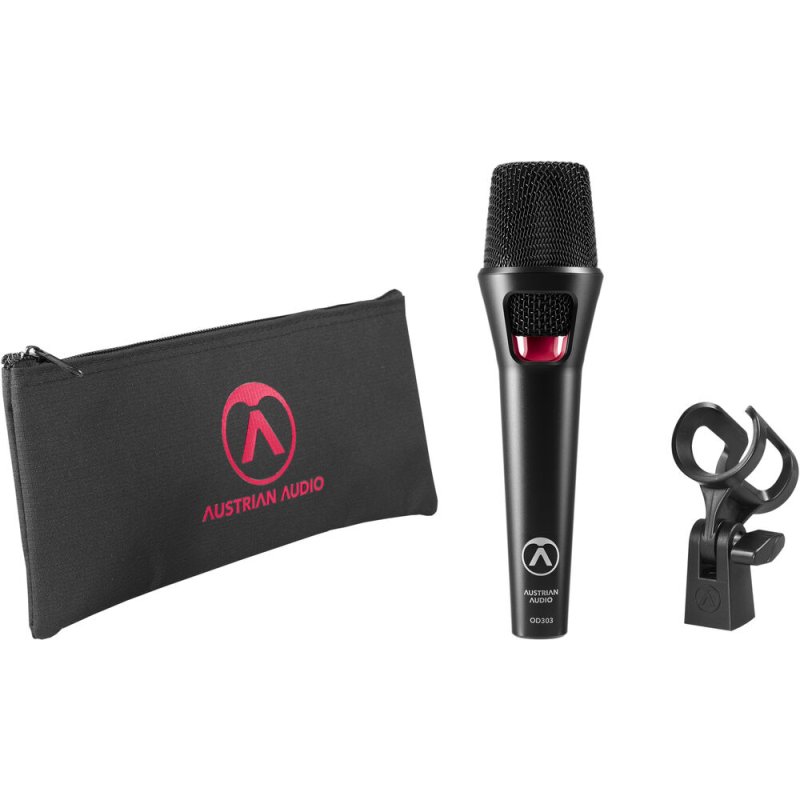 Austrian Audio - Handheld Supercardioid Dynamic Handheld Vocal Microphone, Black