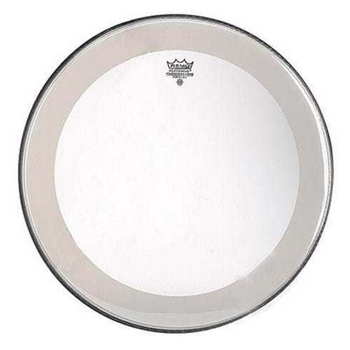Remo - Powerstroke 3 Clear 22 Inch With 2-1/2? Impact Patch, No Stripe