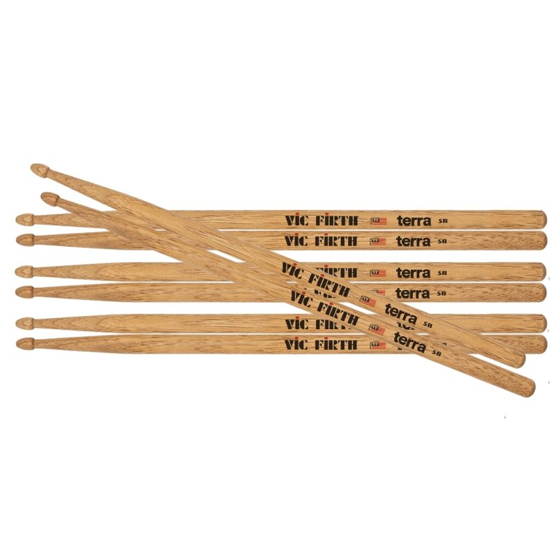 Vic Firth - American Classic 5BT Terra Series Drumsticks (4-Pair Value Pack)