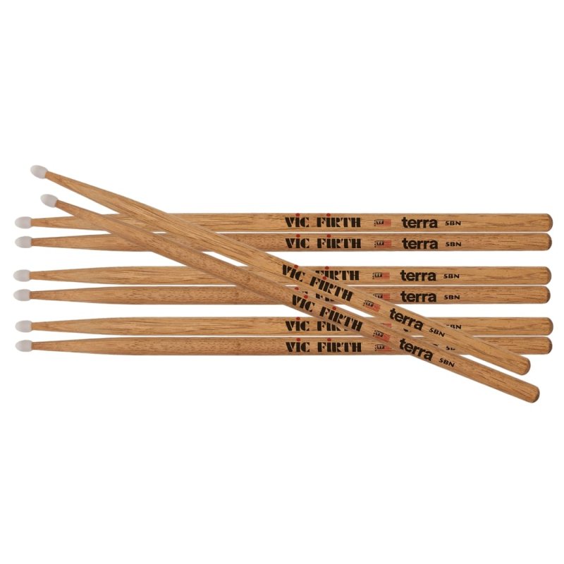 Vic Firth - American Classic 5BTN Terra Series Drumsticks (4-Pair Value Pack)