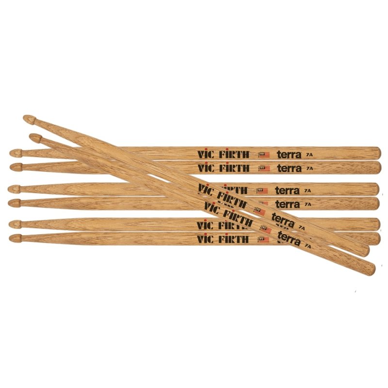 Vic Firth - American Classic 7AT  Terra Series Drumsticks (4-Pair Value Pack)