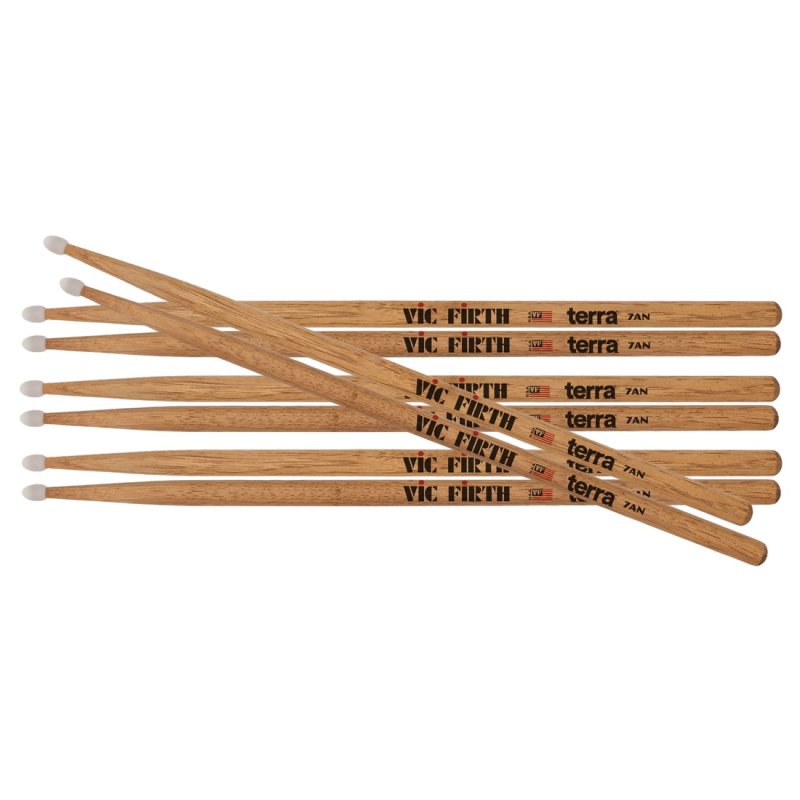 Vic Firth - American Classic 7ATN  Terra Series Drumsticks (4-Pair Value Pack)
