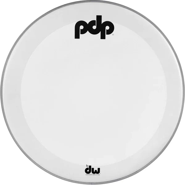 PACIFIC DRUMS & PERC - 18" White Coated Kick Resonant Logo Head